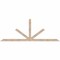 Ekena Millwork Saratoga Smooth Timber Gable Bracket, Douglas Fir, 96"W x 36"H x 3 1/2"D x 3 1/2"F, 9/12 Pitch GBW096X36X0404SAR00SDF - alternate 1